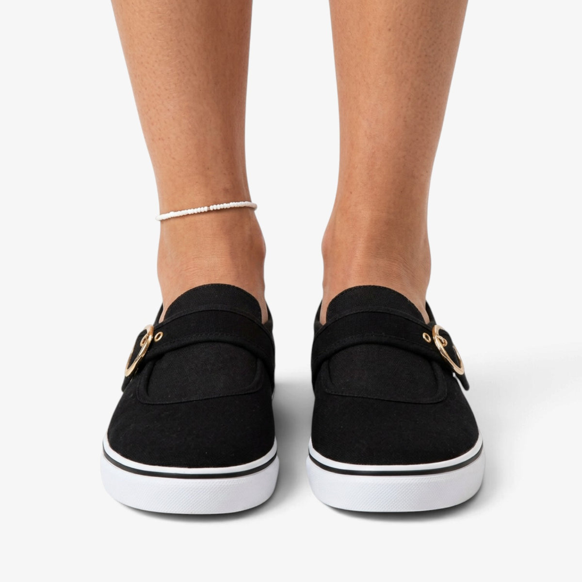 Zapatillas Slip-On con Hebilla para Mujer