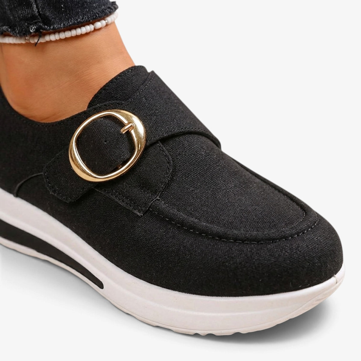 Zapatillas Slip-On con Hebilla para Mujer