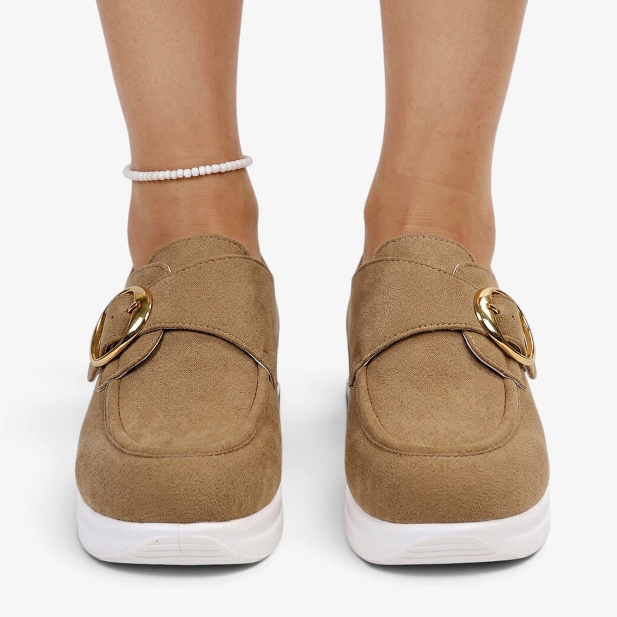Zapatillas Slip-On con Hebilla para Mujer