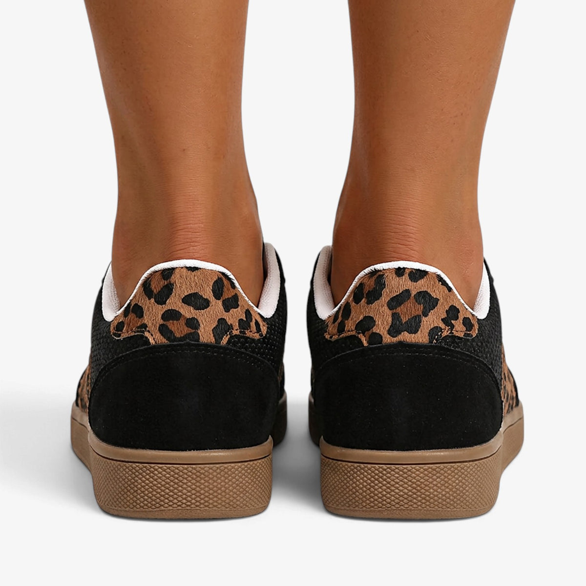 Zapatillas con Detalles de Leopardo para Mujer