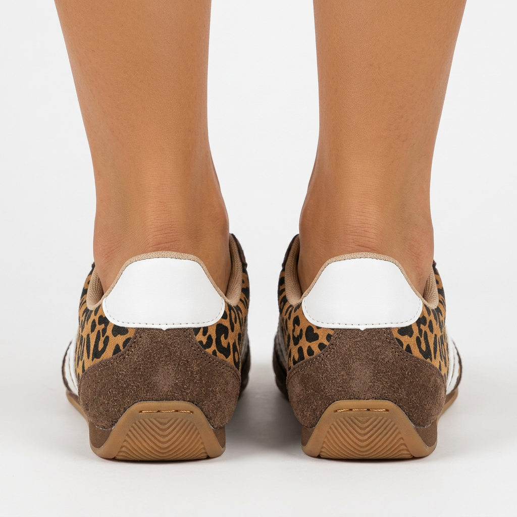 Zapatillas con Estampado de Leopardo para Mujer