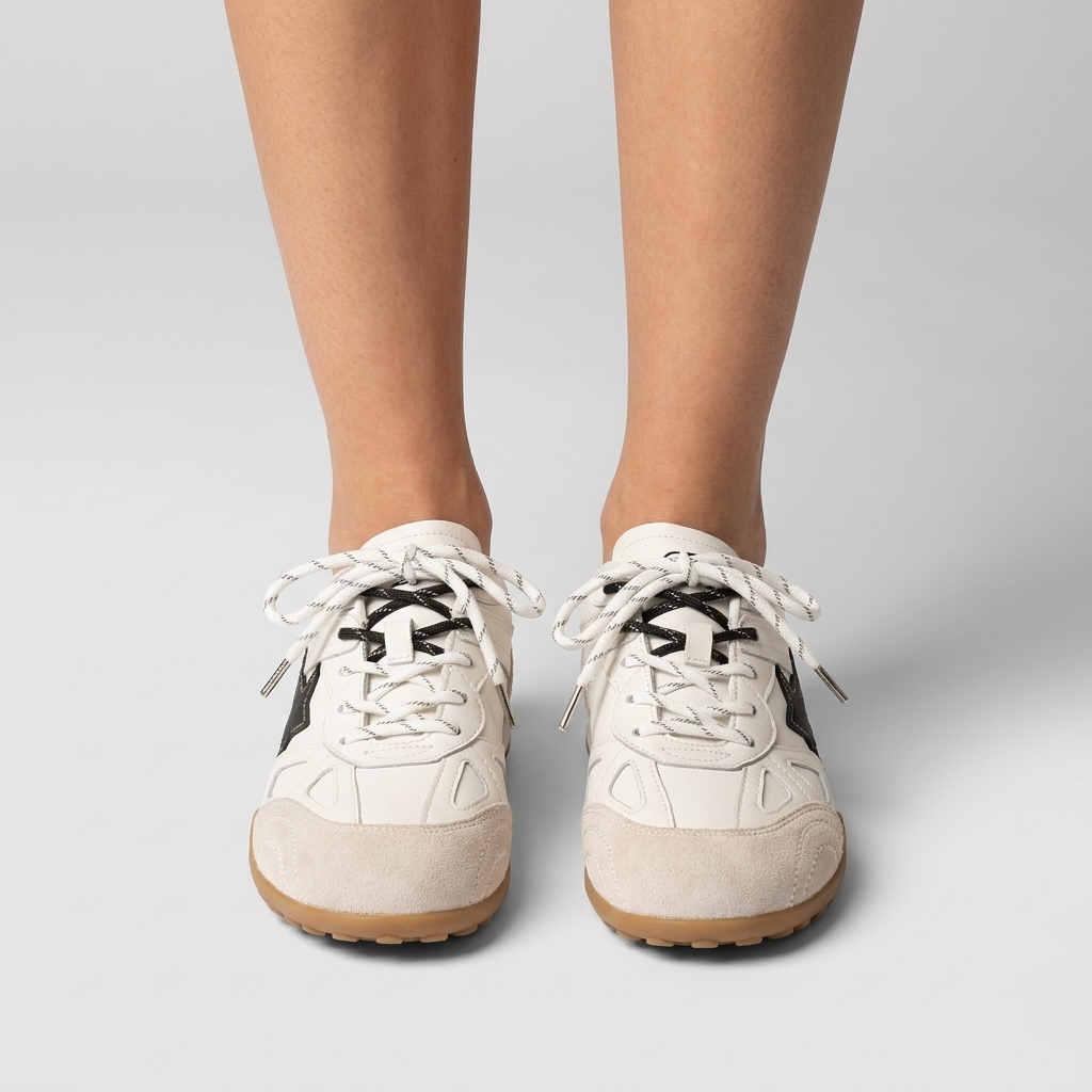 Zapatillas Retro con Detalle de Estrella para Mujer
