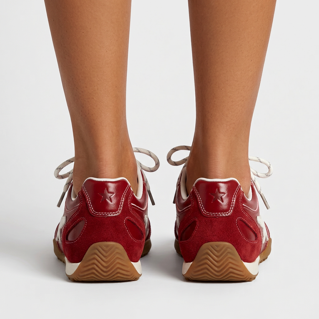 Zapatillas Retro con Detalle de Estrella para Mujer