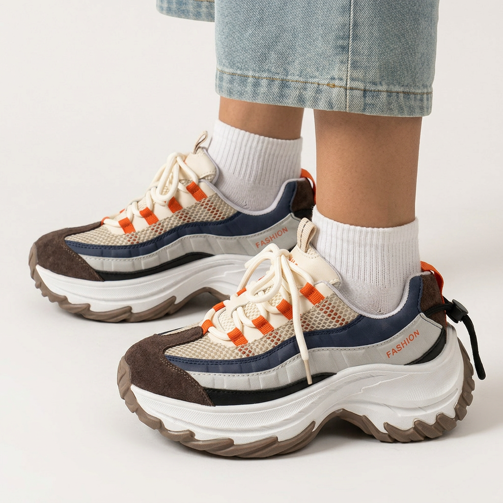 Zapatillas con Plataforma y Suela Gruesa para Mujer