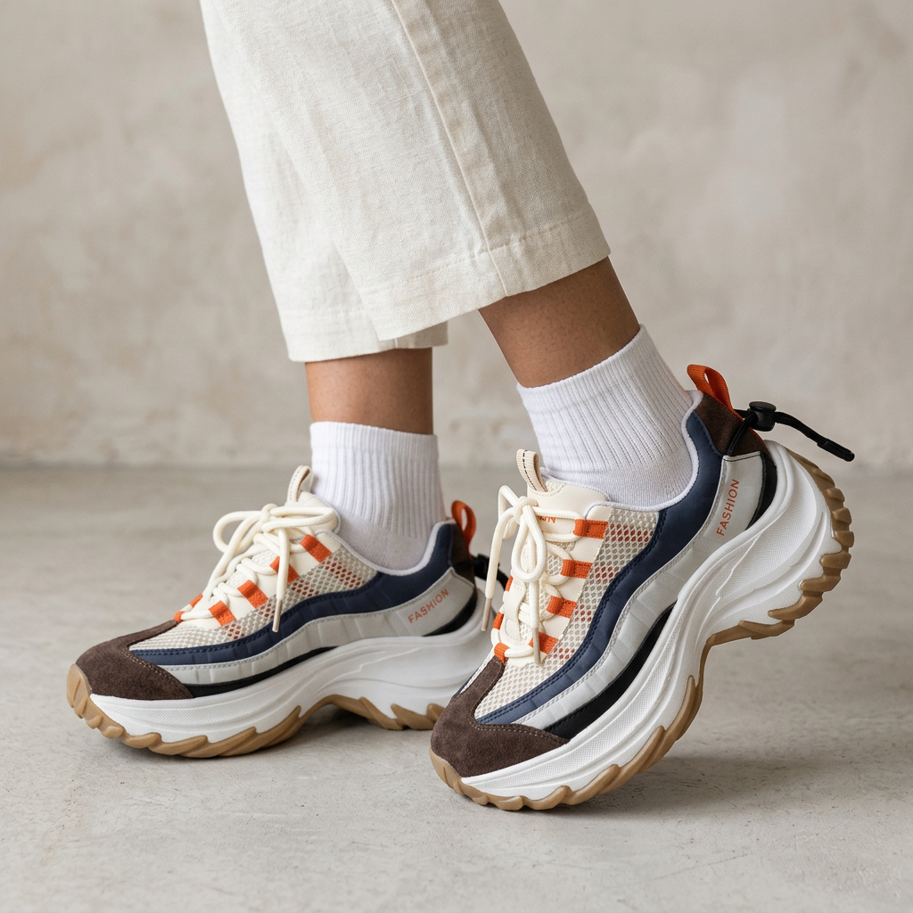 Zapatillas con Plataforma y Suela Gruesa para Mujer