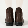 Botines con cordones – Marrón oscuro vista posterior