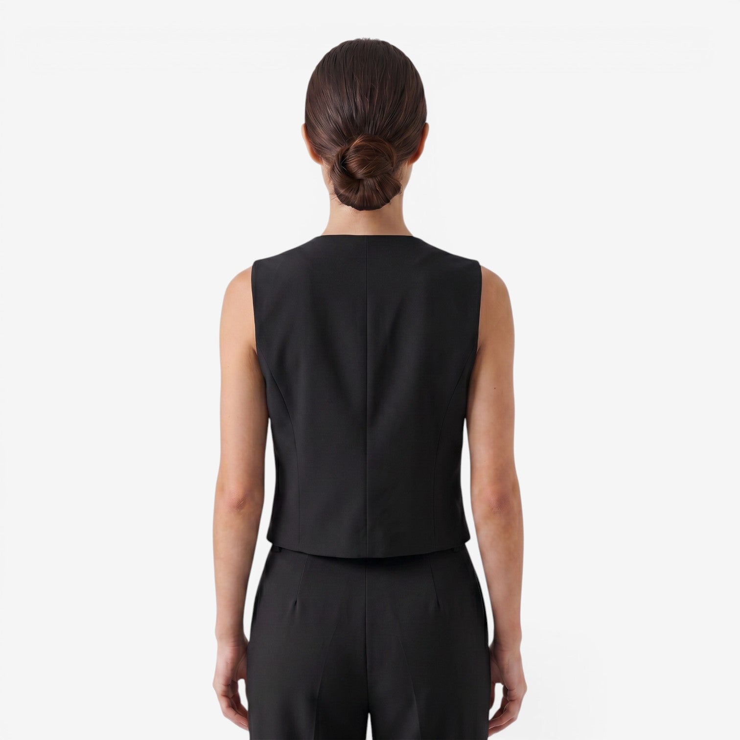 Chaleco Holgado con Botones para Mujer