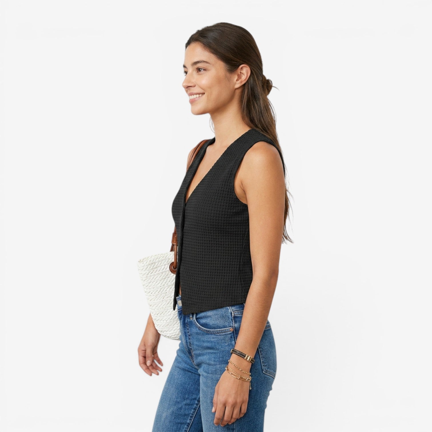 Blusa Sin Mangas para Oficina Mujer