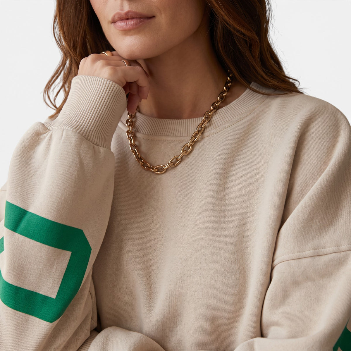 Sudadera Oversize con Estampado para Mujer