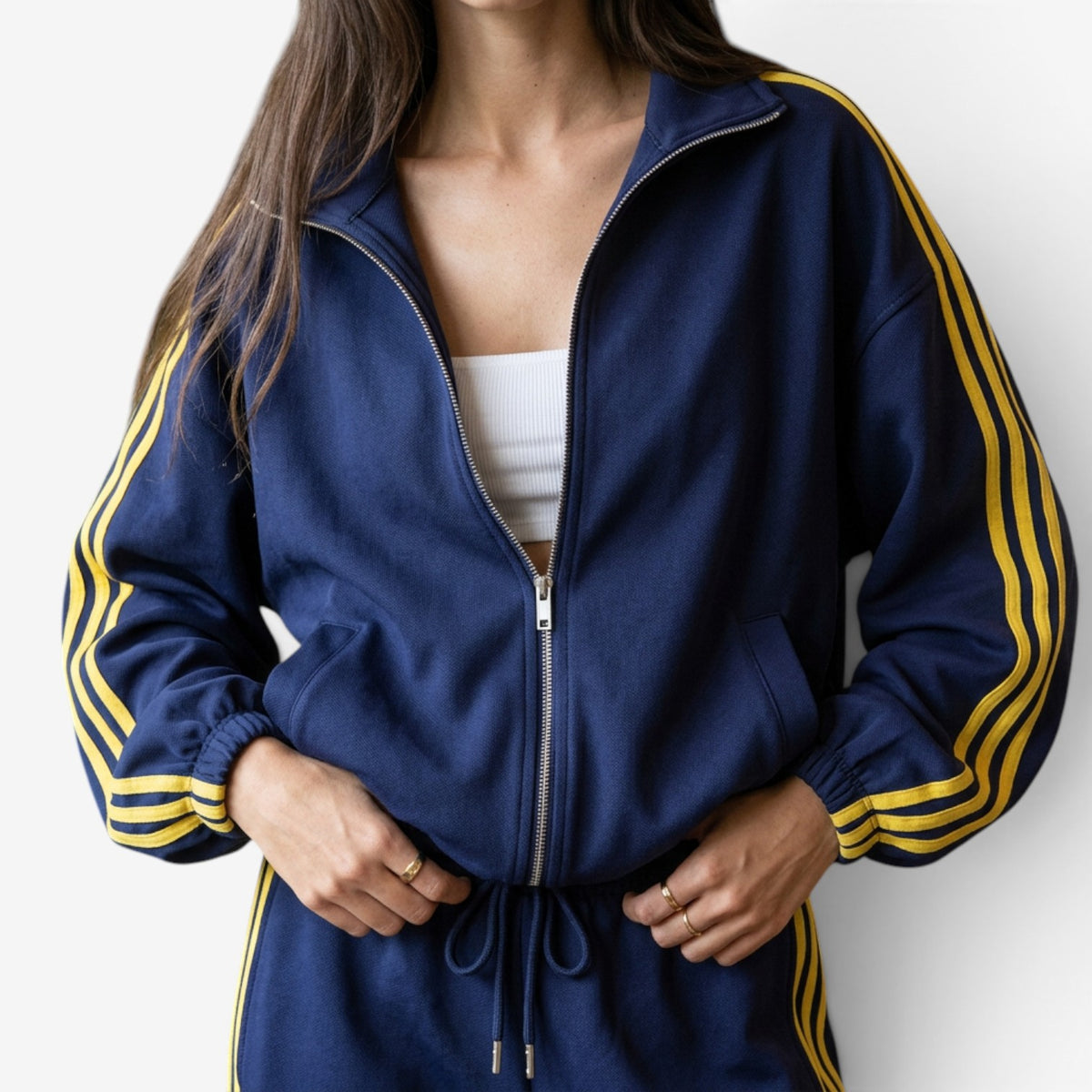 Conjunto Deportivo con Rayas Laterales para Mujer