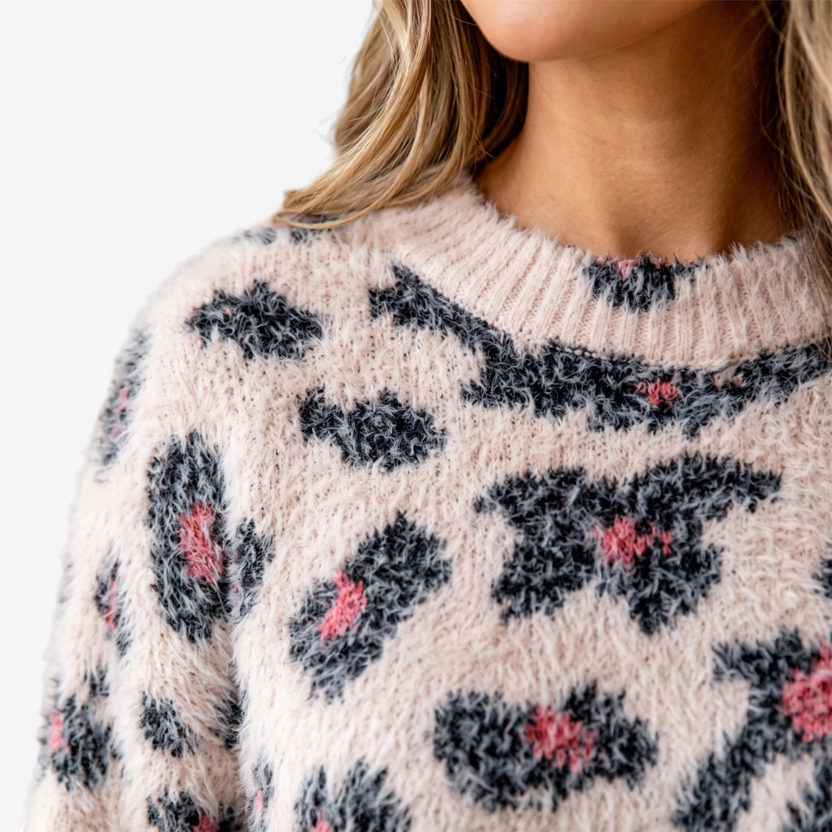 Jersey de Punto con Estampado Animal para Mujer