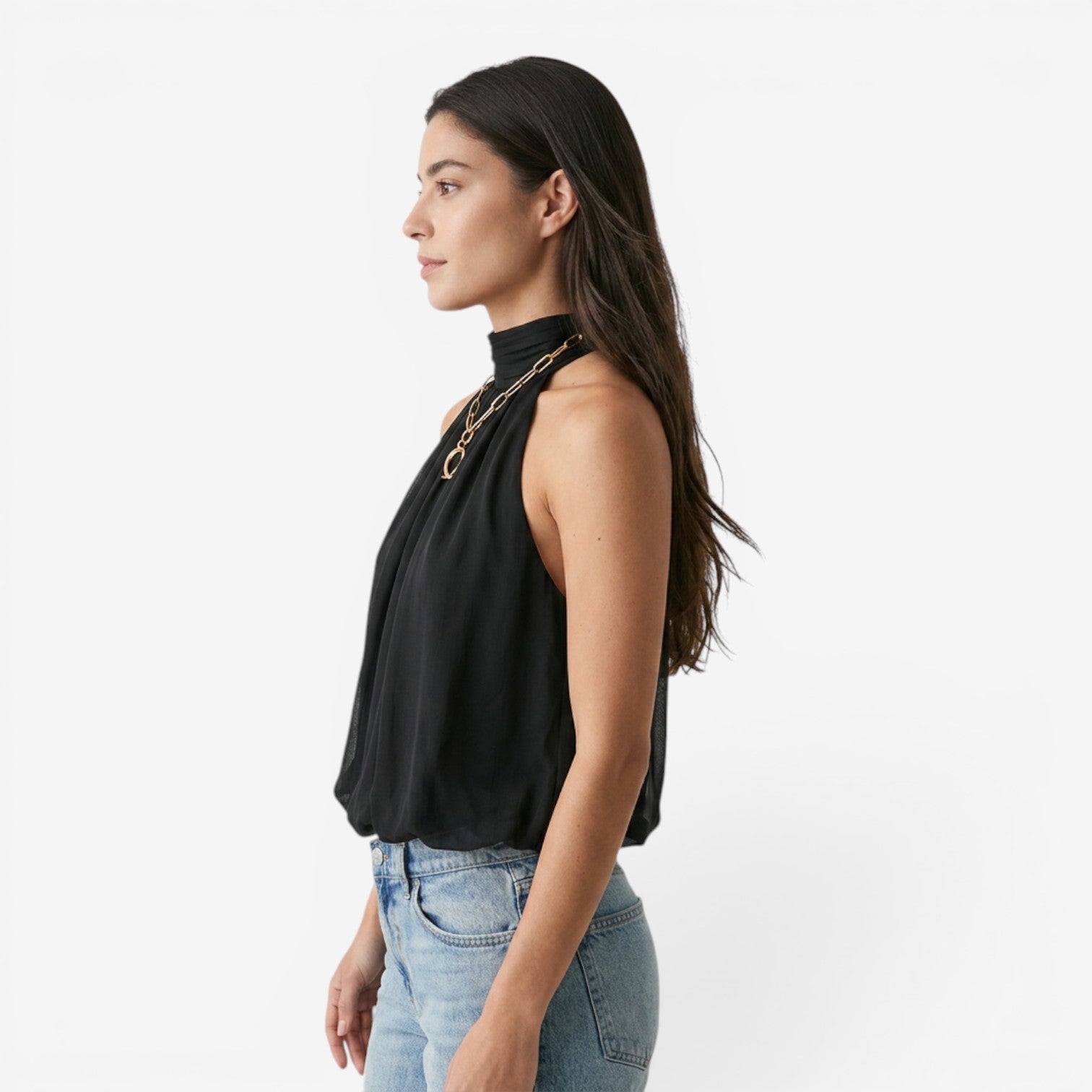 Top Halter de Espalda Descubierta