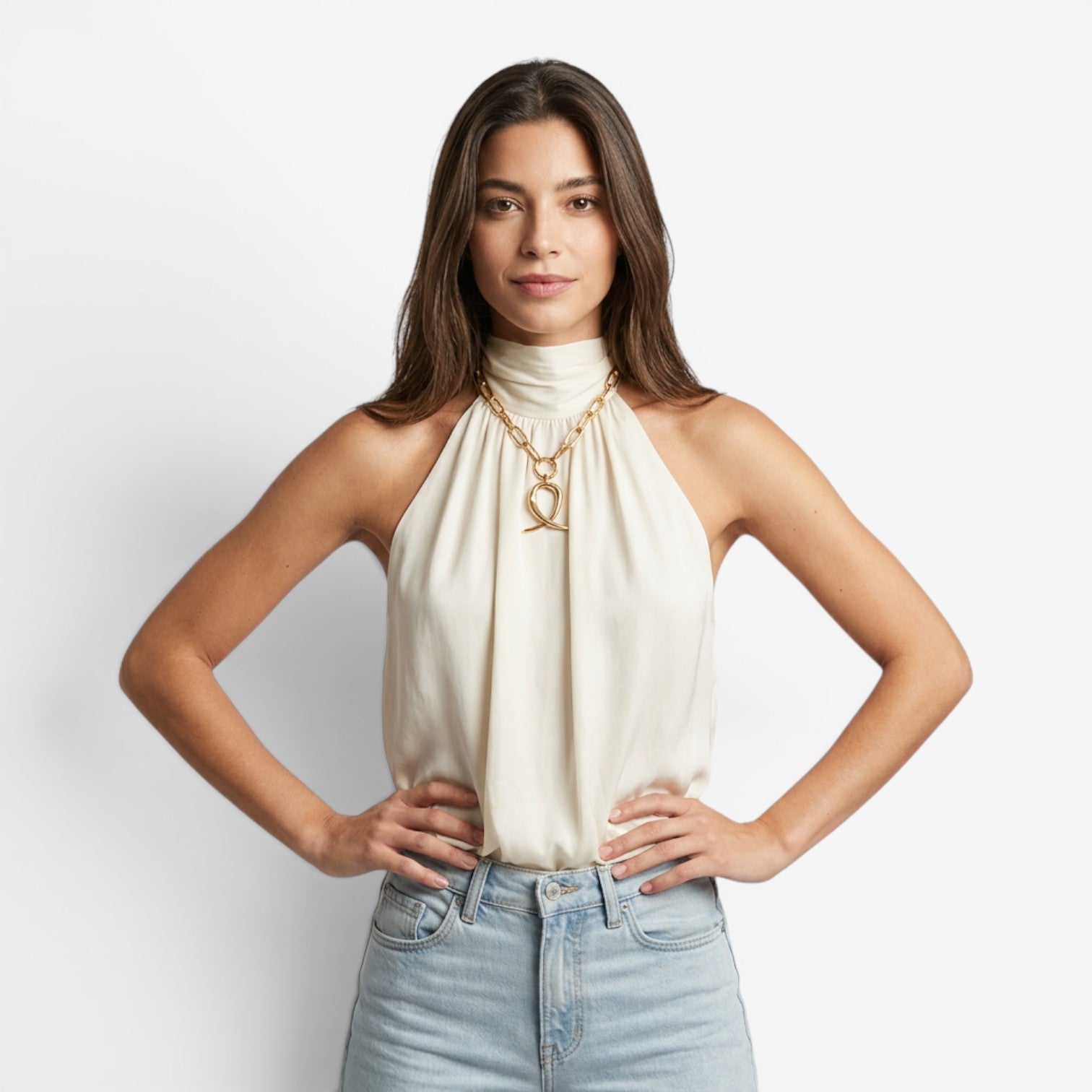 Top Halter de Espalda Descubierta