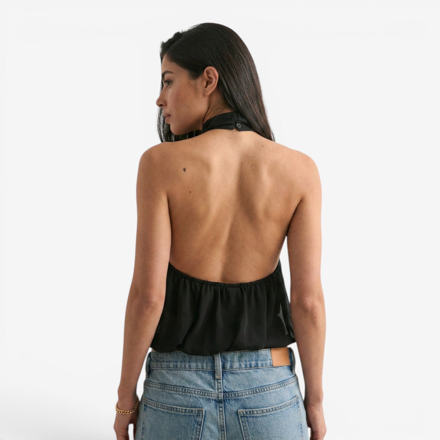 Top Halter de Espalda Descubierta