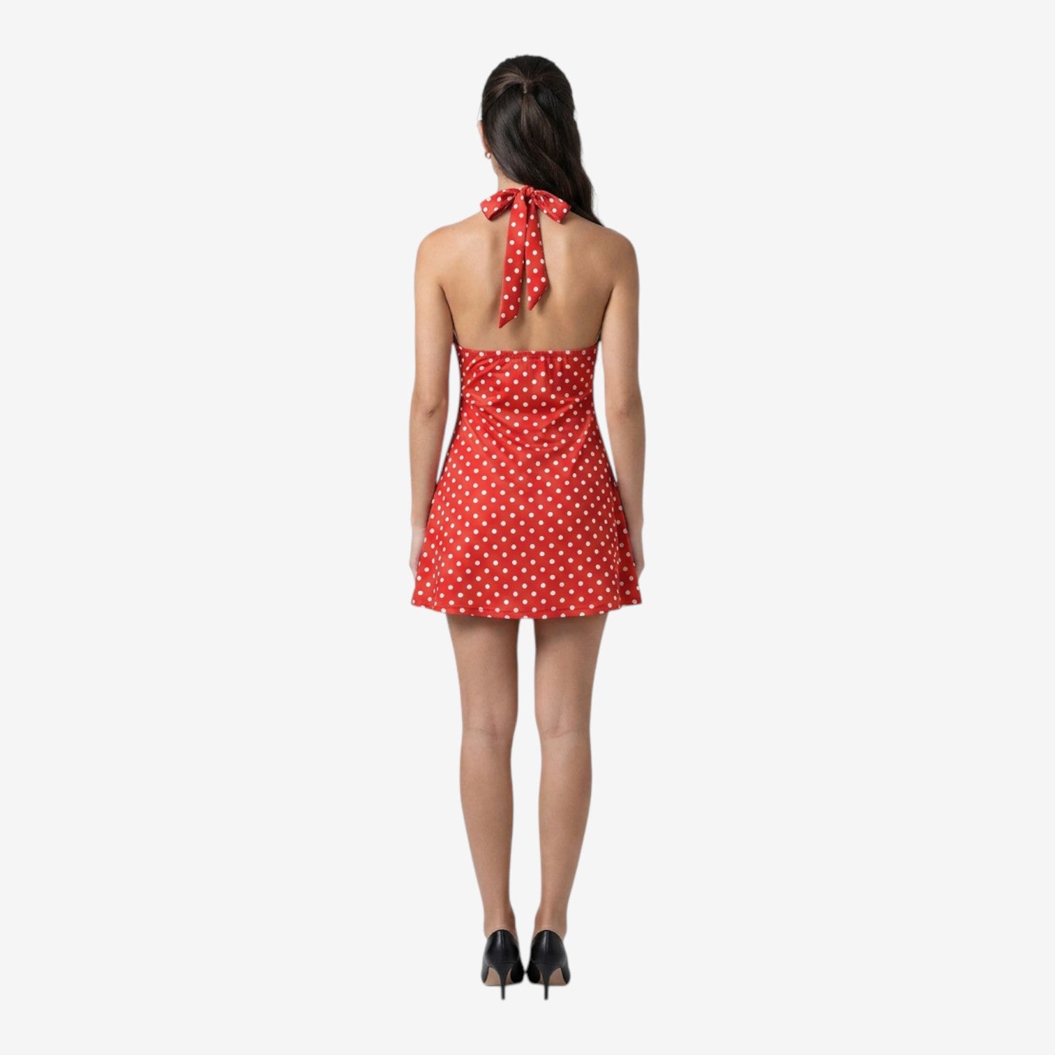 Minivestido de Lunares con Halter