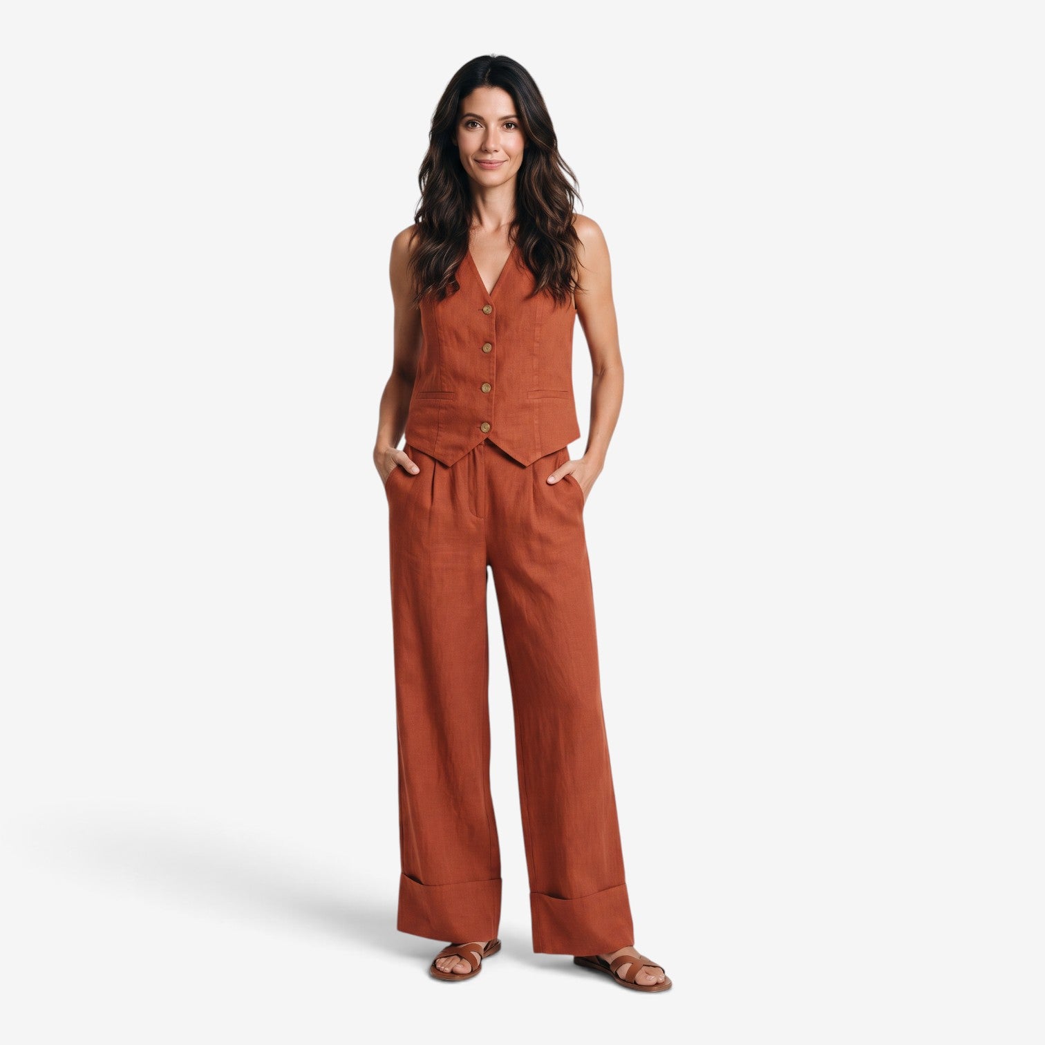 Conjunto de Chaleco y Pantalón para Mujer