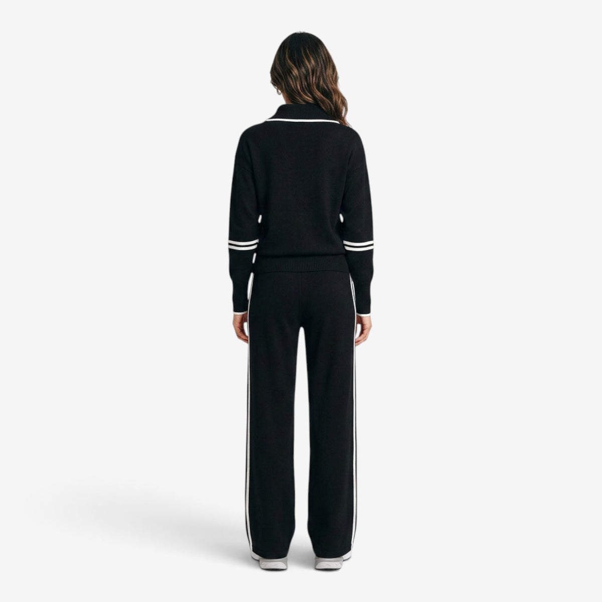 Conjunto Casual con Media Cremallera para Mujer