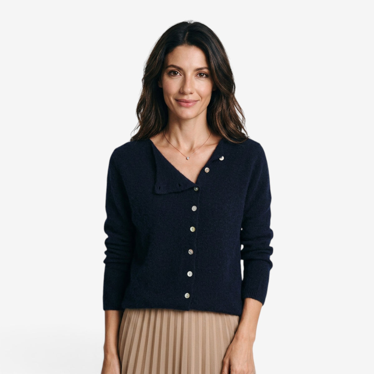 Cárdigan de Punto con Botones para Mujer
