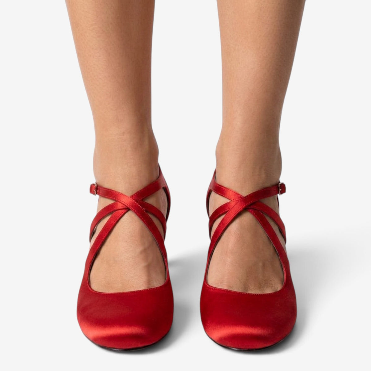Zapatos de Tacón con Correas Cruzadas para Mujer