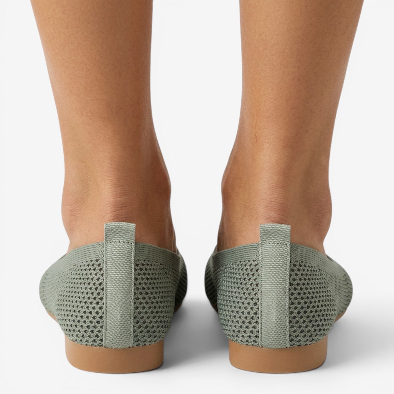 Mocasines de Malla con Punta Cuadrada para Mujer