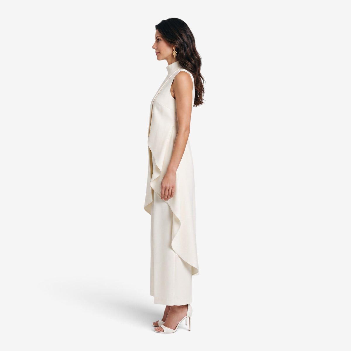 Conjunto Asimétrico con Pantalón Palazzo para Mujer