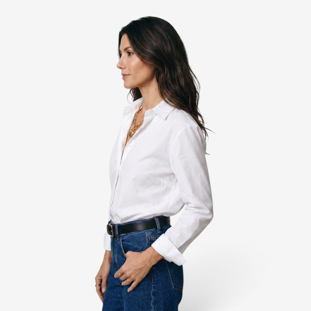 Camisa Clásica de Manga Larga para Mujer