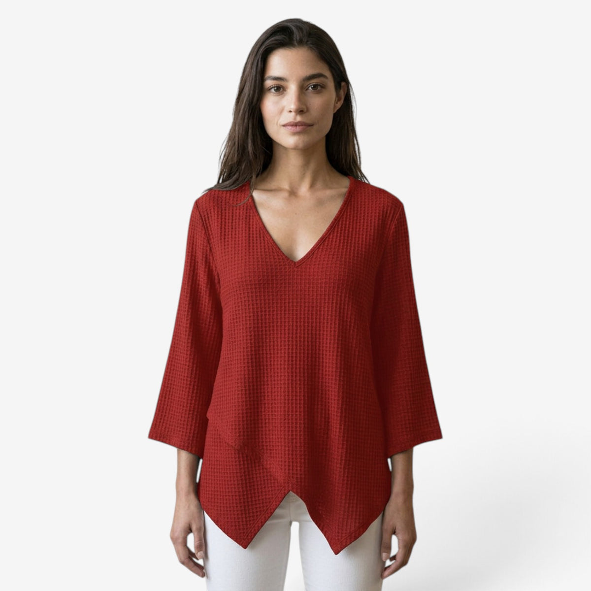 Top Asimétrico con Textura Gofrada para Mujer