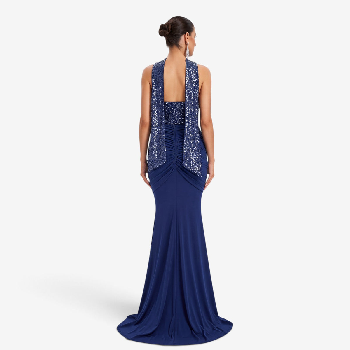 Vestido de Fiesta Sirena con Lentejuelas para Mujer