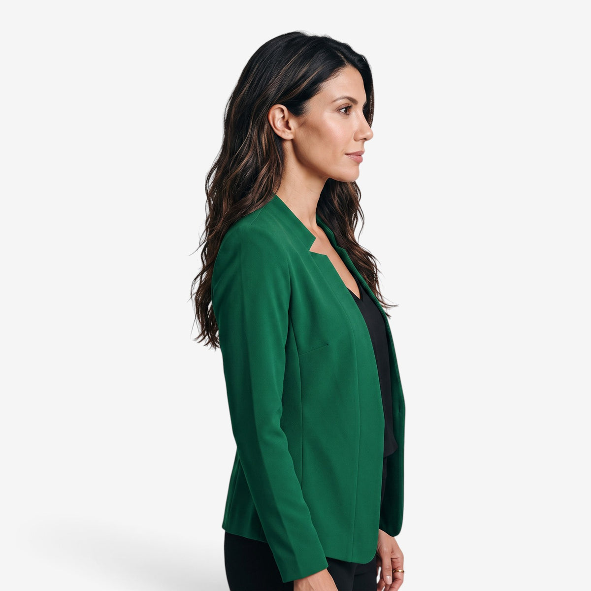 Blazer Entallada de Manga Larga para Mujer