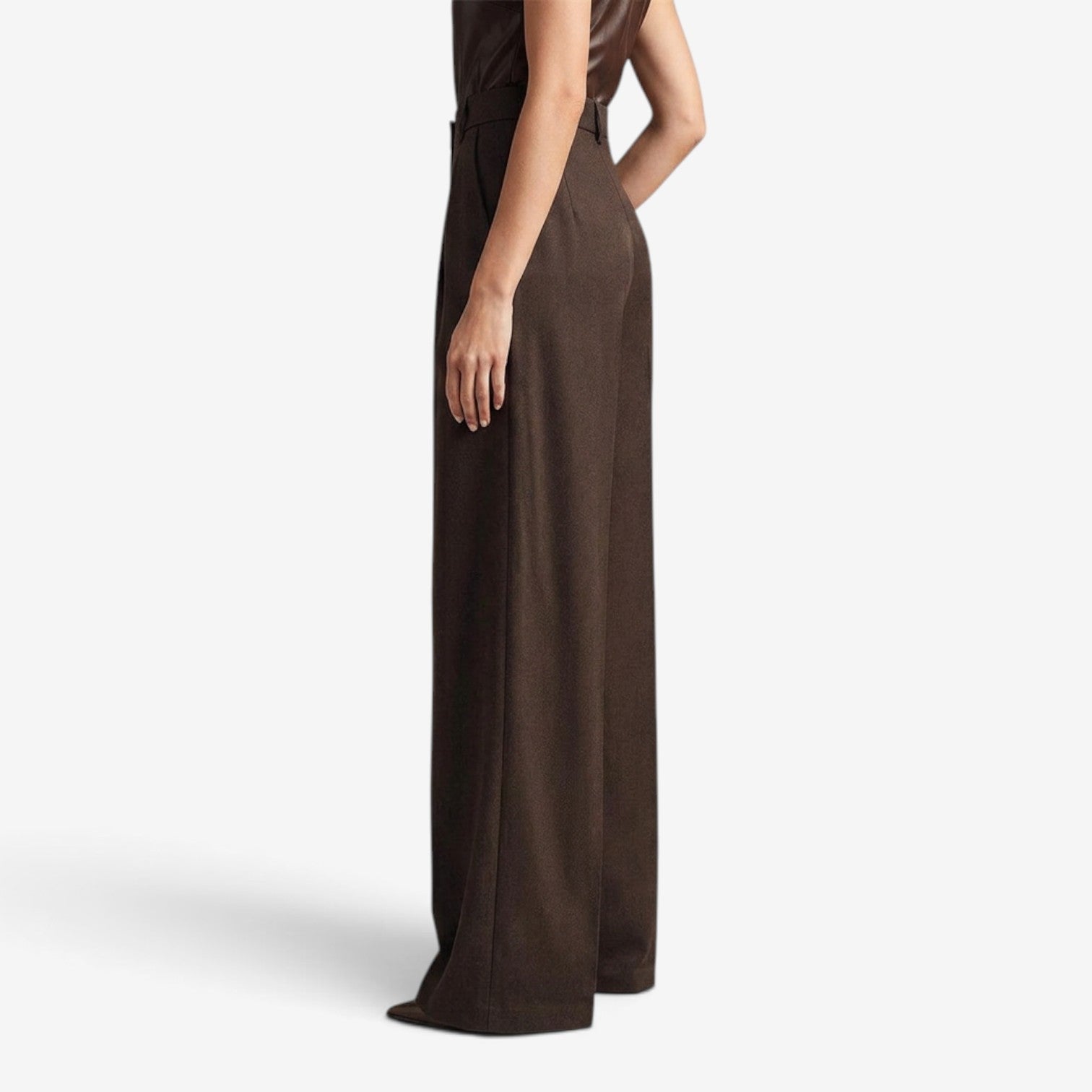 Pantalón Elegante de Cintura Alta para Mujer