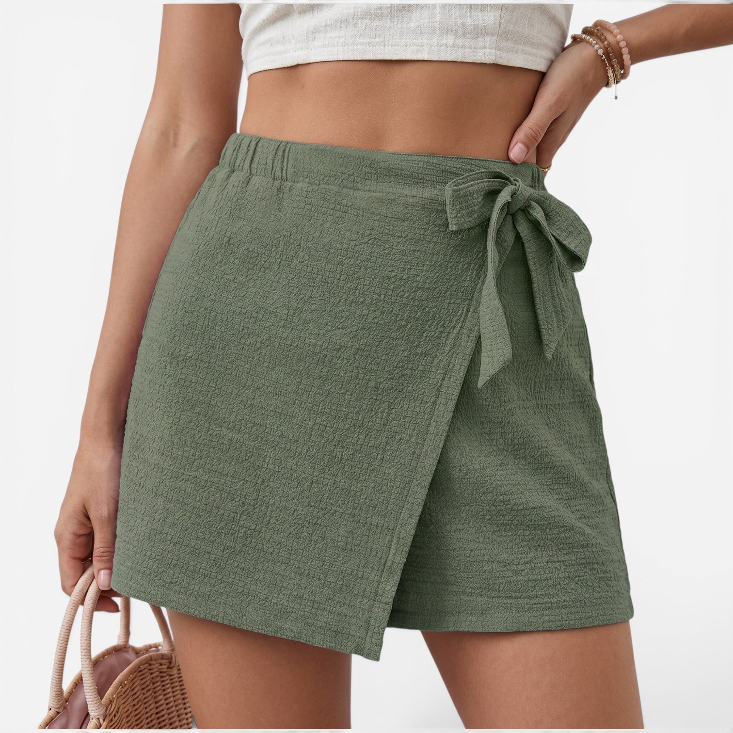 Pantalón Culotte de Cintura Alta
