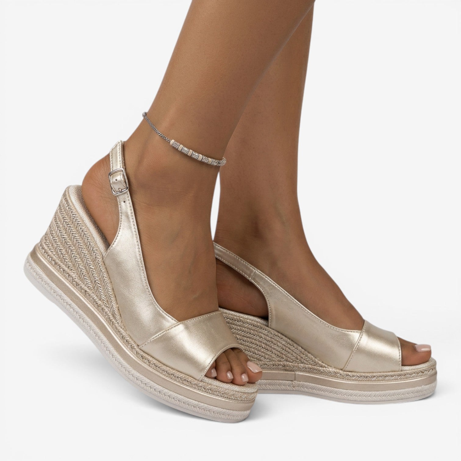 Sandalias de Plataforma con Cuña para Mujer