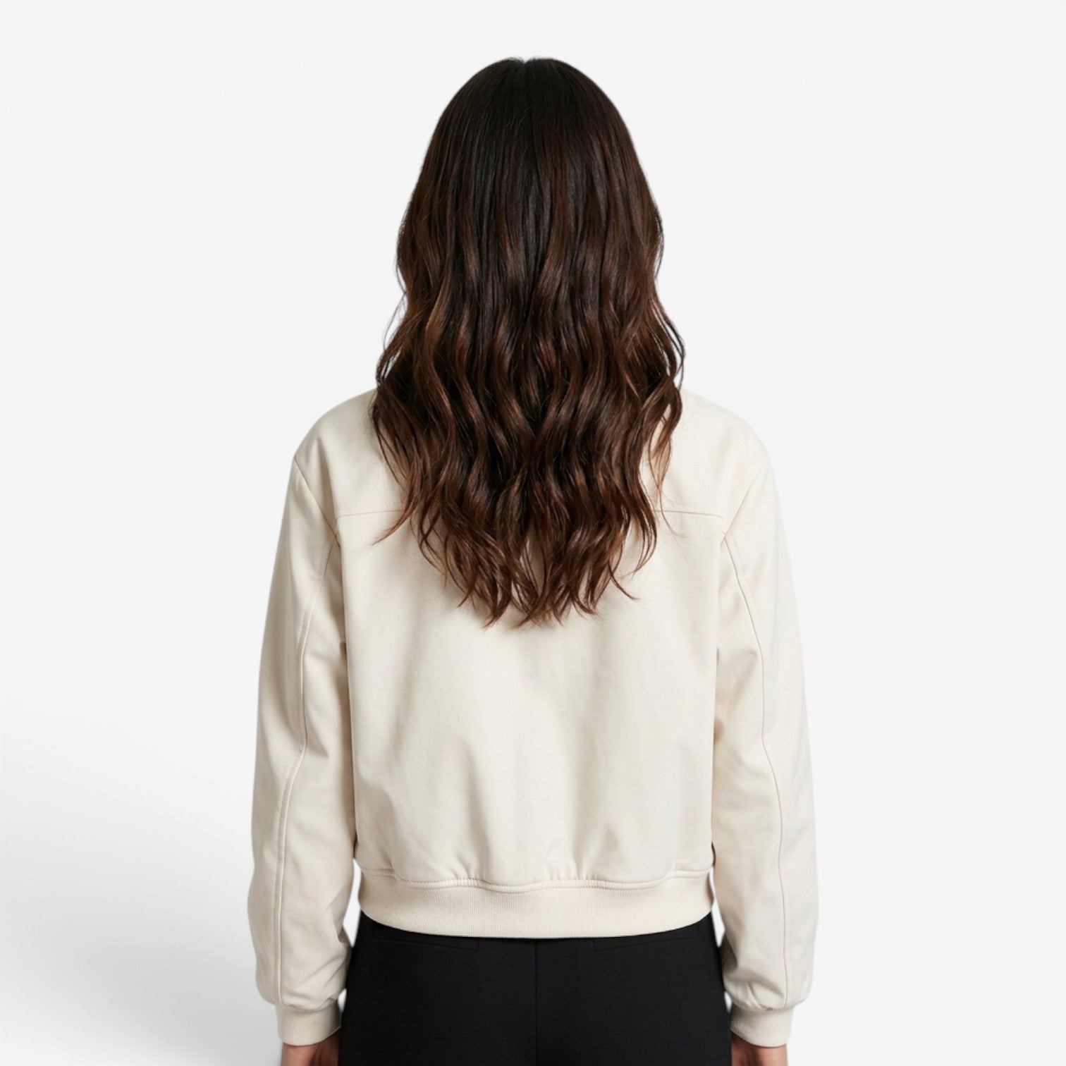Chaqueta Casual Oversize Beige para Mujer