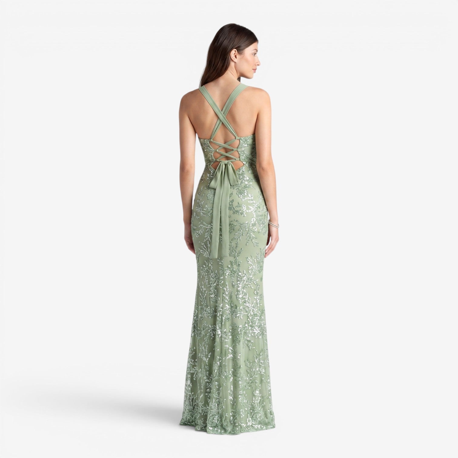 Vestido Bandeau con Abertura