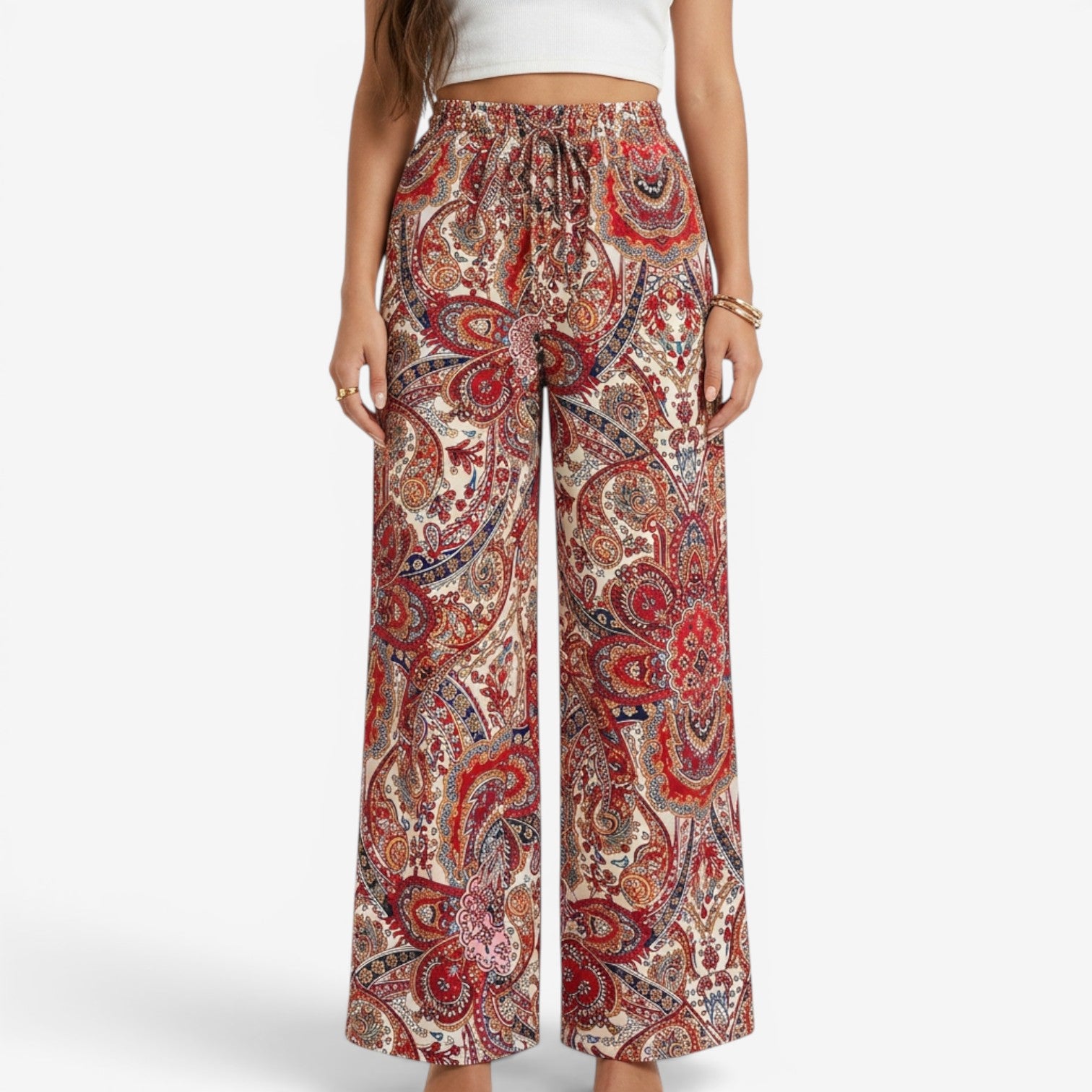 Pantalón Bohemio de Pierna Ancha