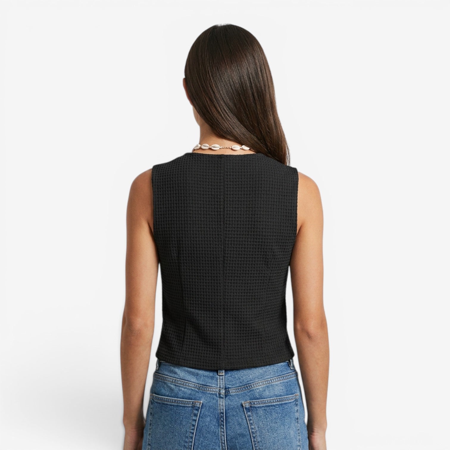 Blusa Sin Mangas para Oficina Mujer