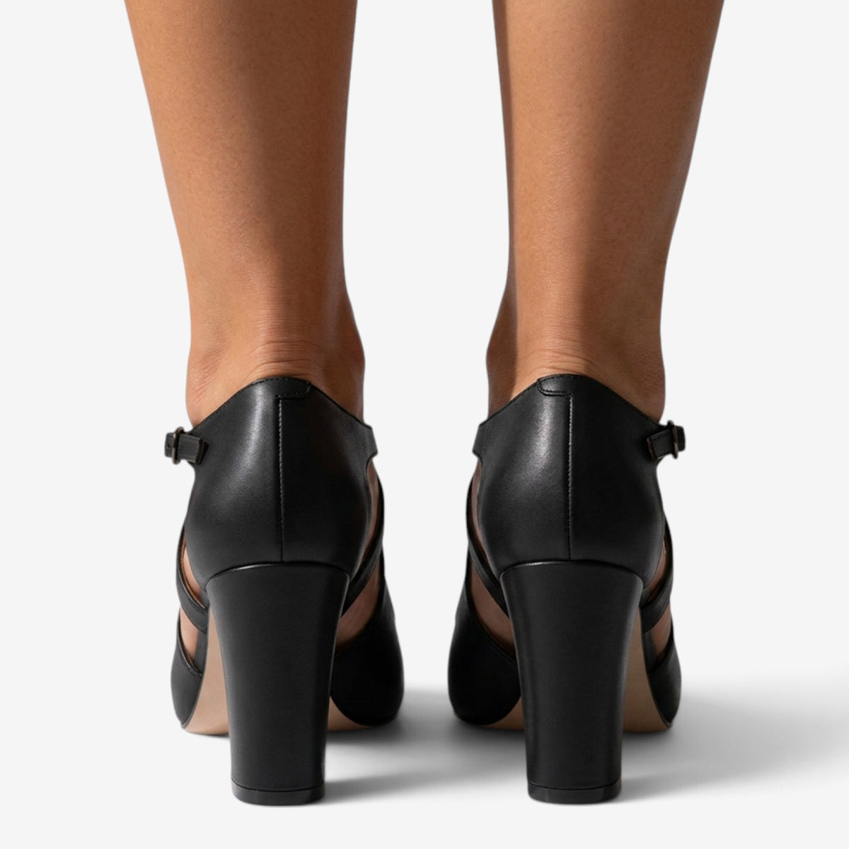 Zapatos de Tacón con Correas Cruzadas para Mujer