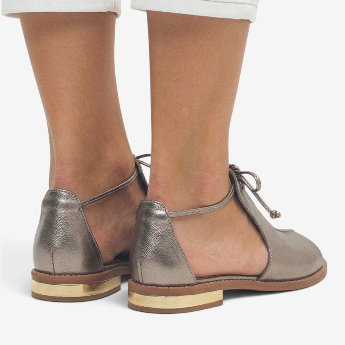 Sandalias Abiertas con Cordones para Mujer