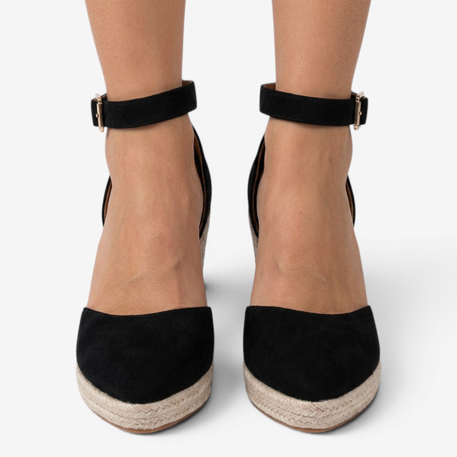 Zapatos de Tacón con Punta Fina y Cuña