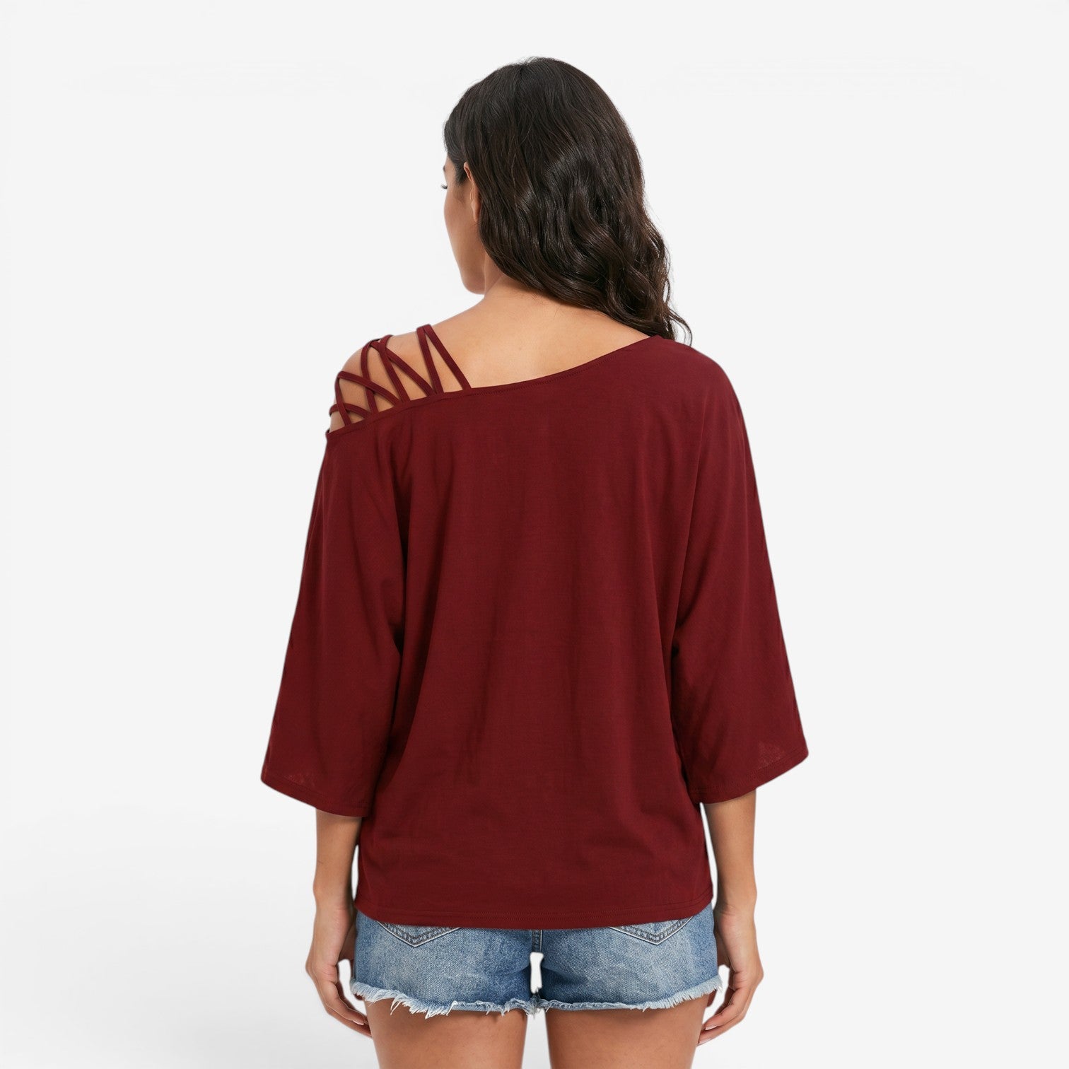 Blusa Casual con Detalles de Costura