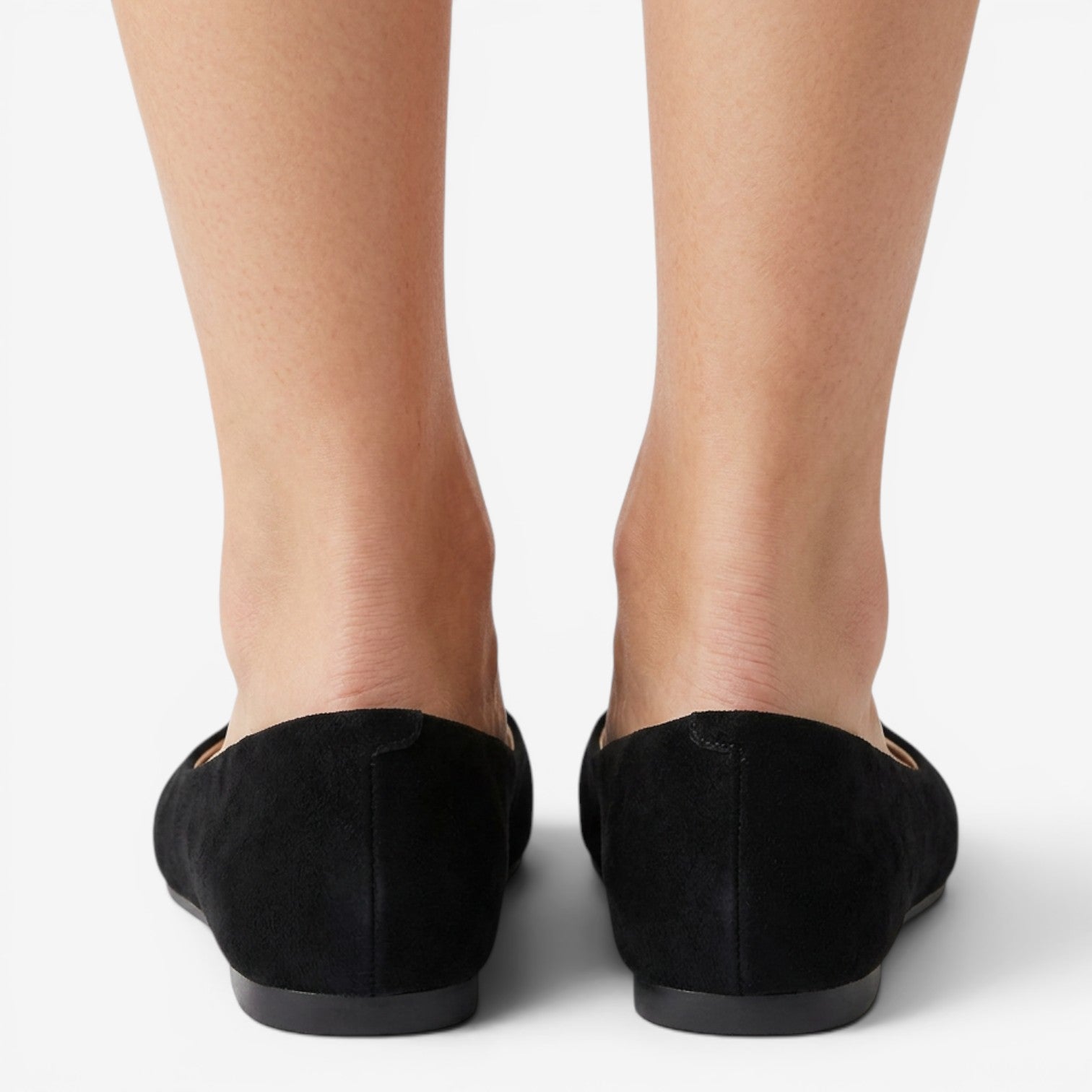 Mocasines de Ante con Punta Cuadrada para Mujer