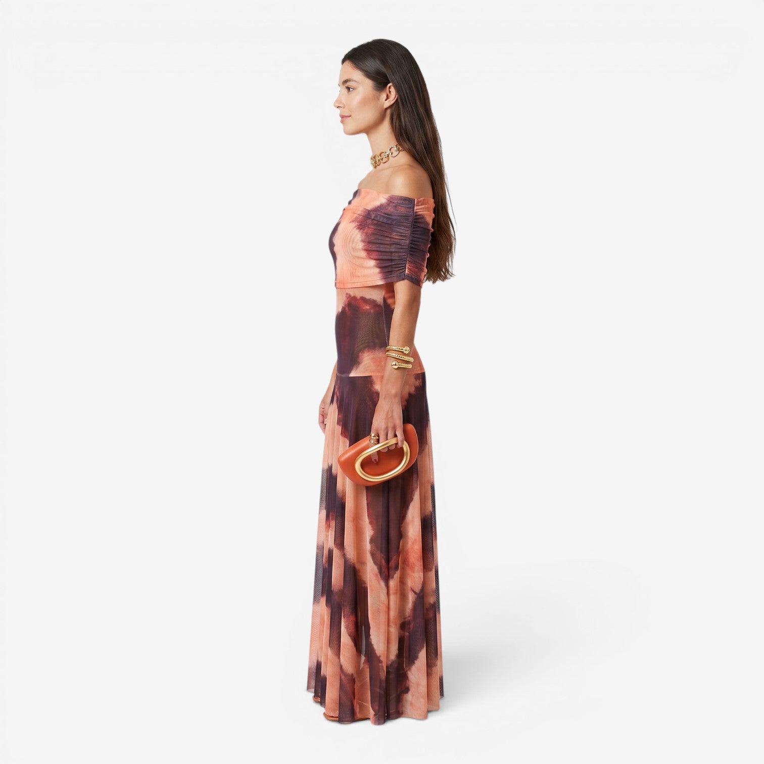 Vestido Floral de Cintura Alta para Mujer
