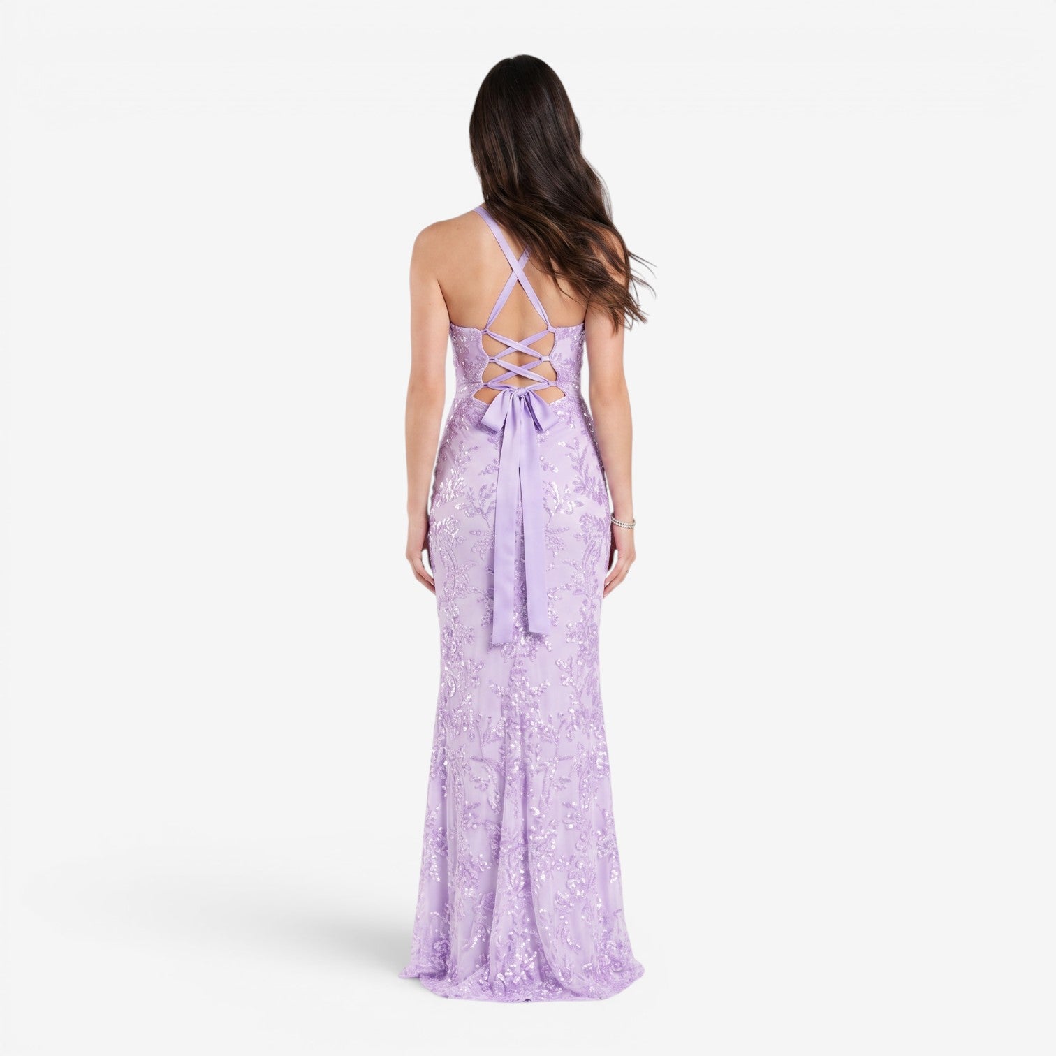 Vestido Bandeau con Abertura