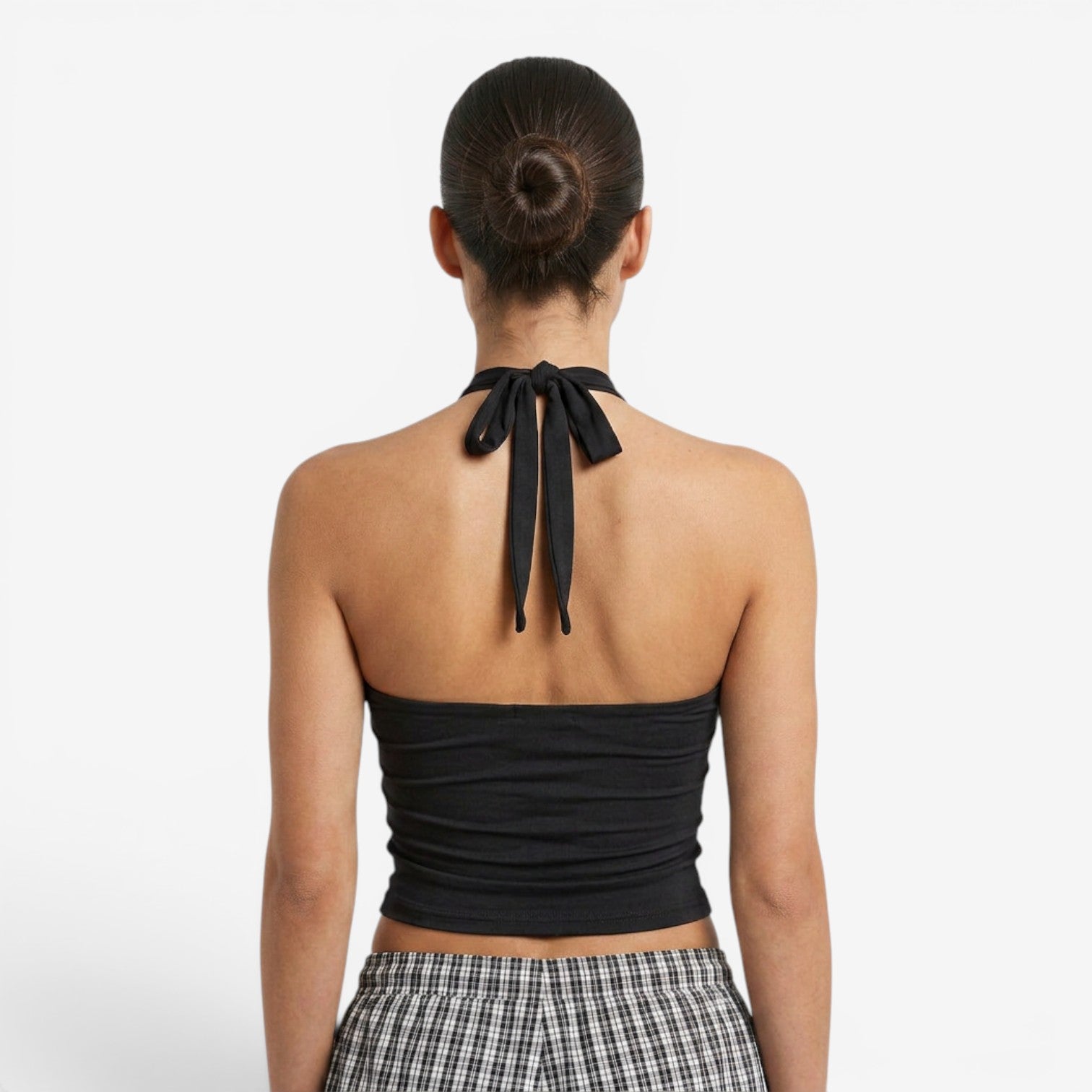 Top Halter Básico de Espalda Descubierta