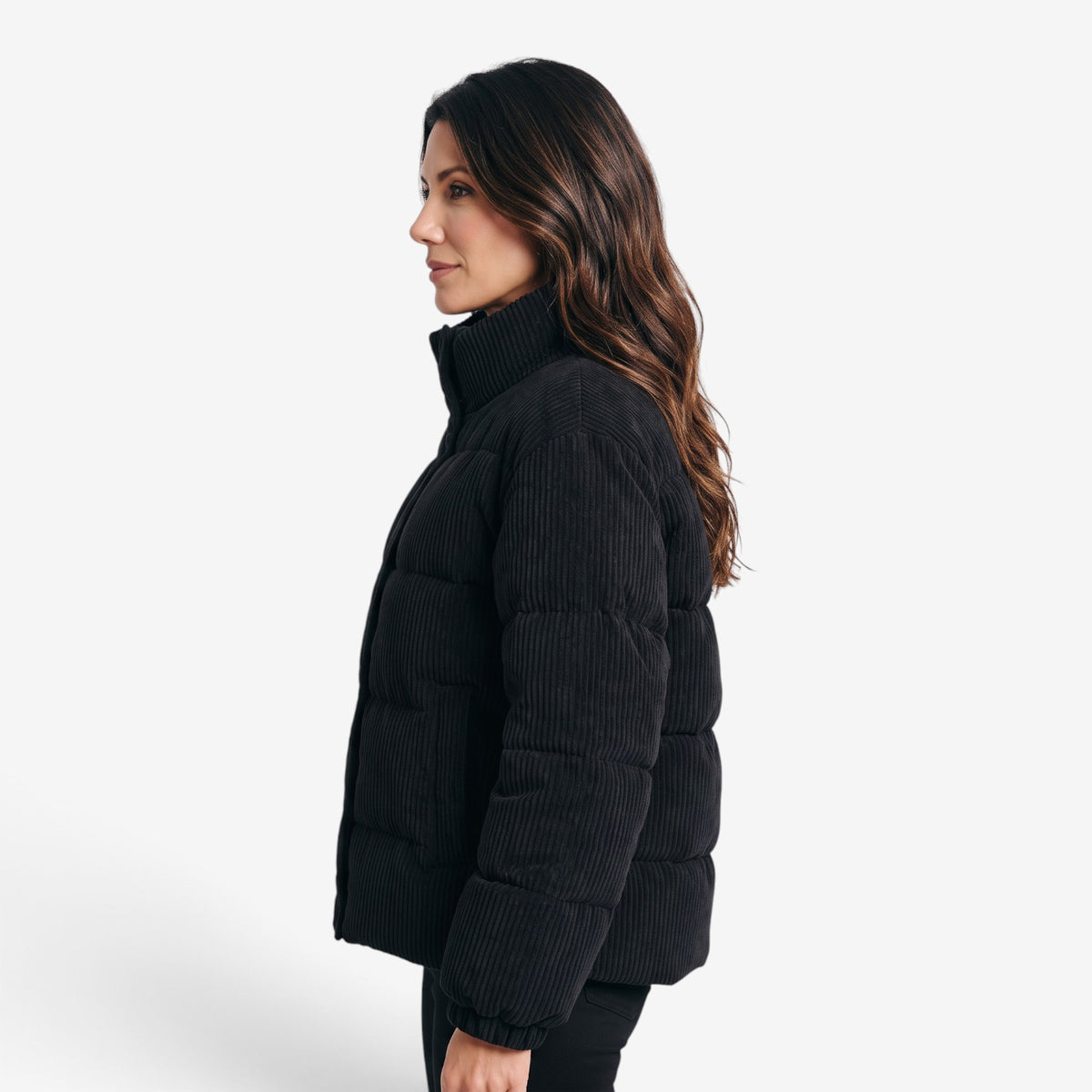 Chaqueta Acolchada de Pana para Mujer