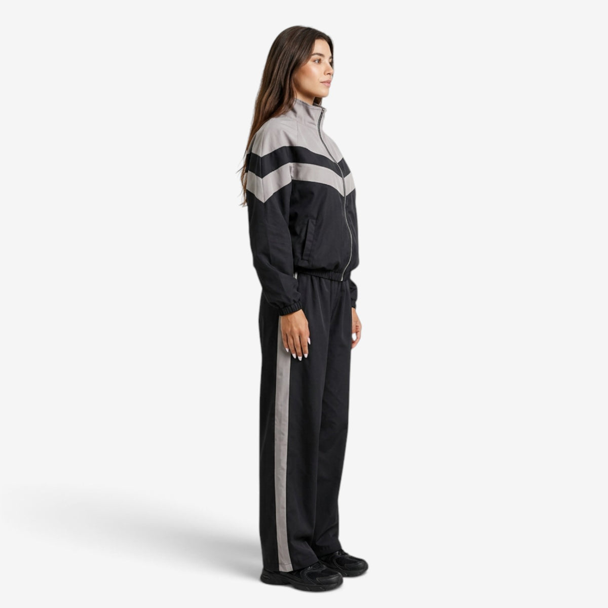 Conjunto Deportivo de Dos Piezas con Cremallera para Mujer