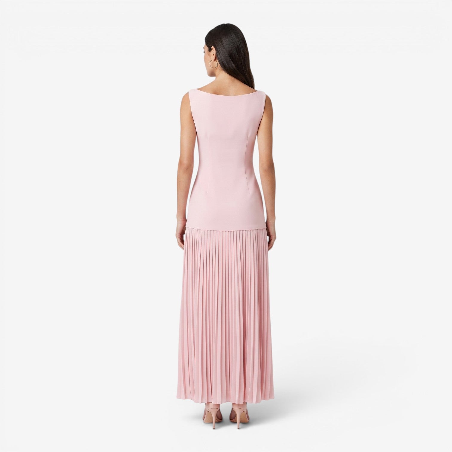 Vestido Ajustado de Punto sin Mangas para Mujer