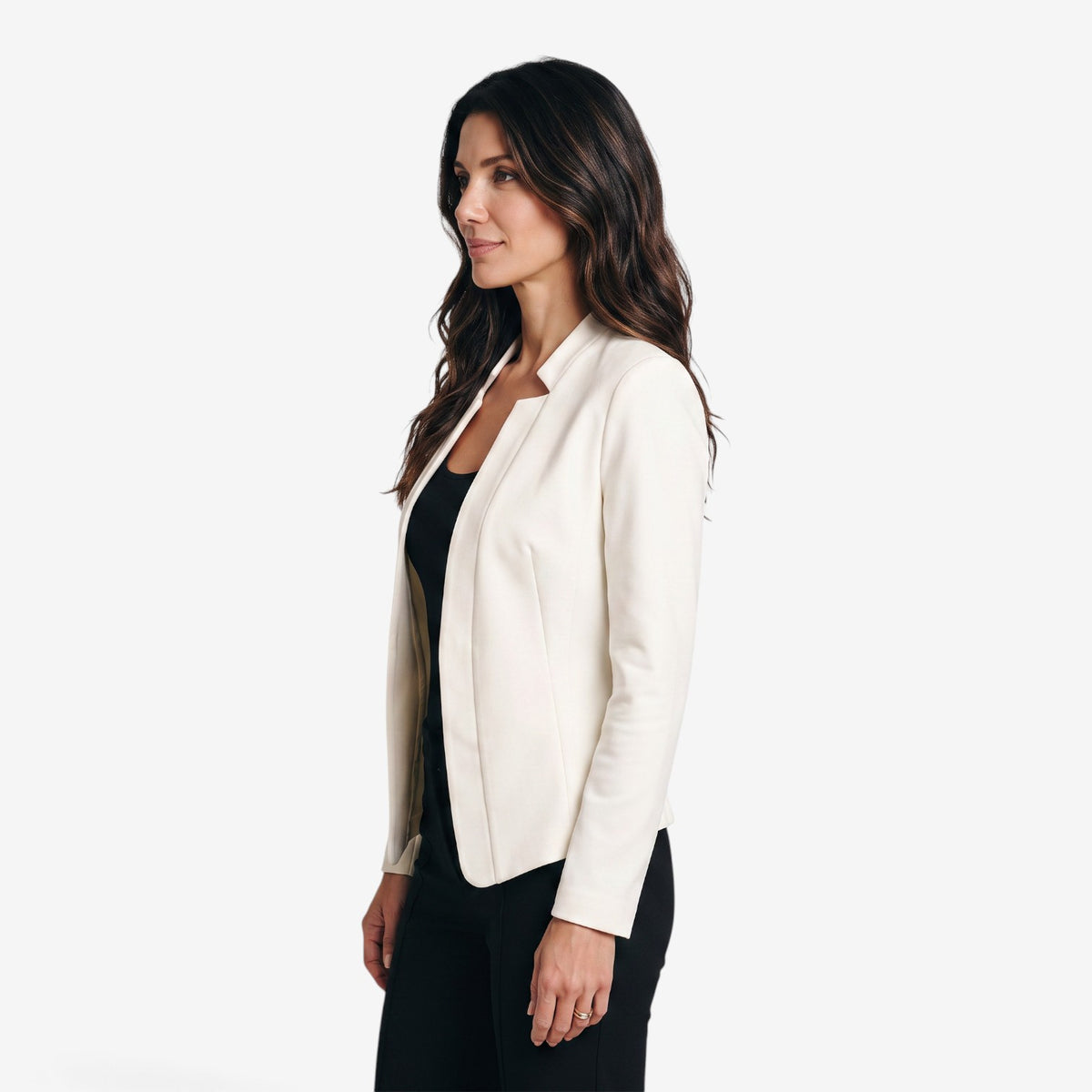 Blazer Entallada de Manga Larga para Mujer
