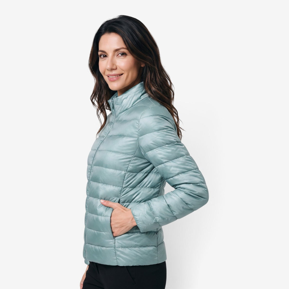 Chaqueta Acolchada Corta para Mujer