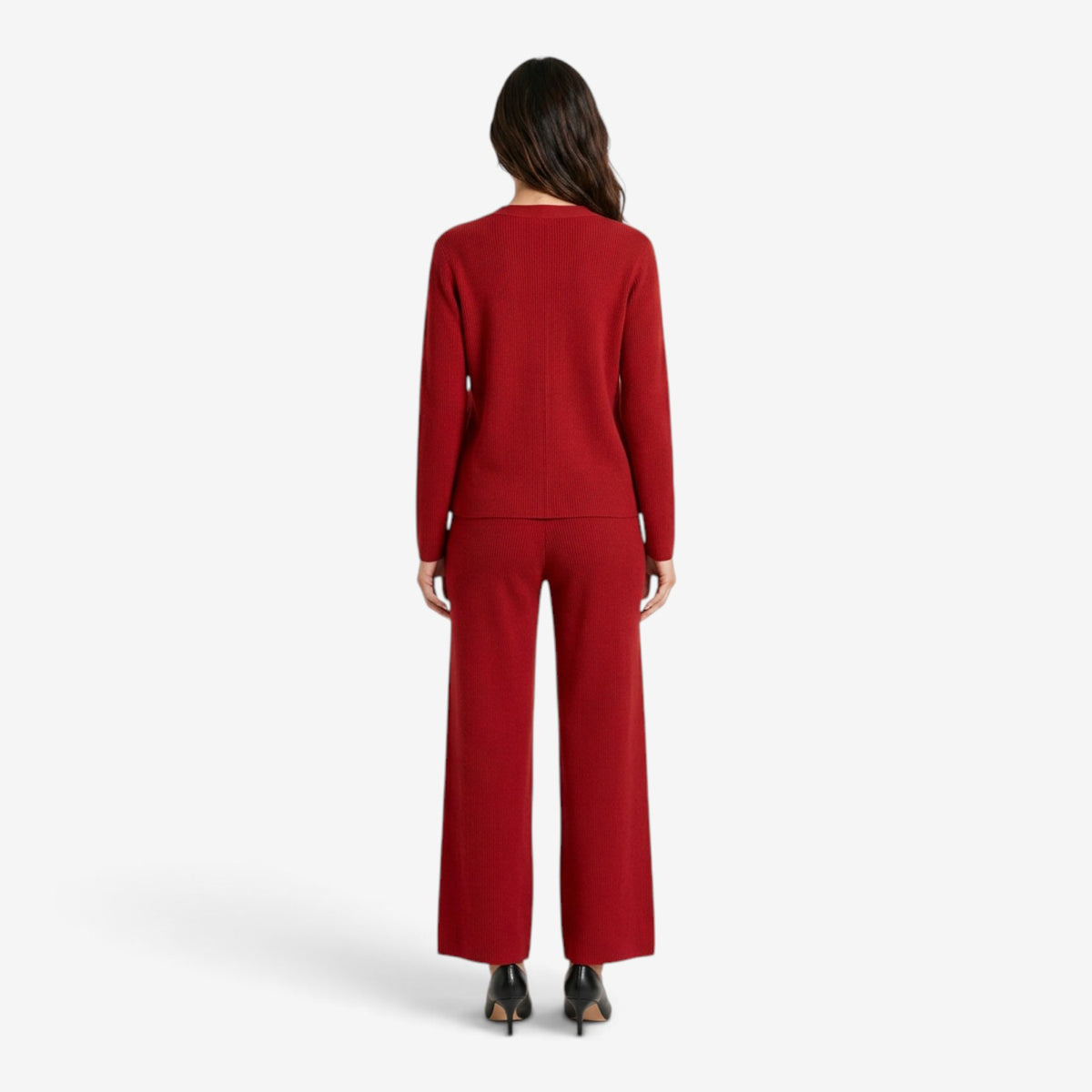 Conjunto de Punto con Cárdigan para Mujer